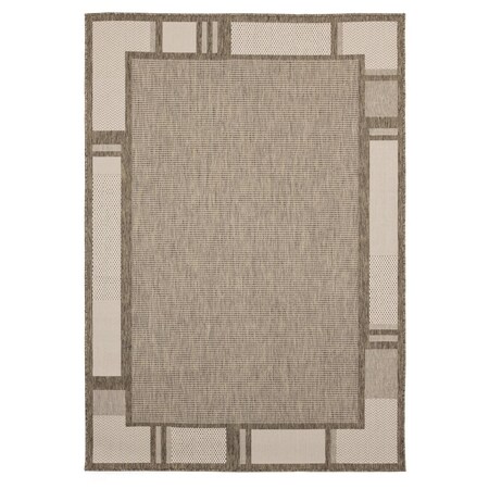 Manmade Augusta Matira Brown Rectangle Area Rug - 5 ft. 3 in. x 7 ft. 6 in. MA3089386